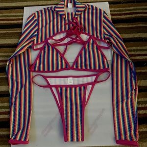 Rainbow Galore Swim Suit